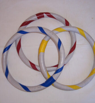 Aros caseros de malabares de manguera